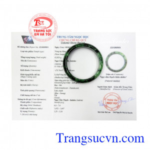 Vòng cẩm thạch mệnh mộc