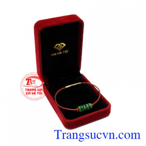 Vòng tay ngọc cẩm thạch phúc lộc giao hàng tận nơi.