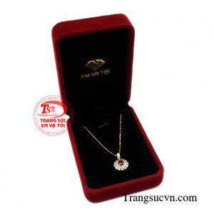 Bộ mặt dây ruby tài lộc