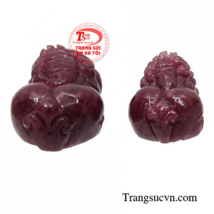 Cặp tỳ hưu ruby may mắn hợp mệnh.