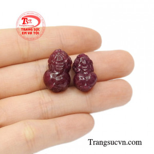Cặp tỳ hưu ruby phú quý chất lượng.