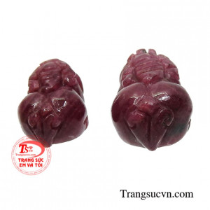 Cặp tỳ hưu ruby thịnh vượng tài lộc.