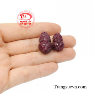 Cặp tỳ hưu ruby thịnh vượng đẹp mắt.