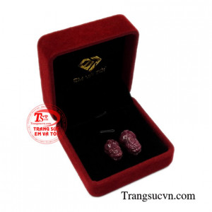 Cặp tỳ hưu ruby thịnh vượng