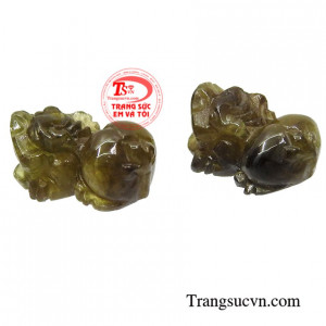 Cặp tỳ hưu sapphire may mắn đảm bảo chất lượng.