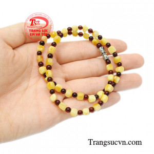 Chuỗi cổ hổ phách an lành thanh toán an toàn.