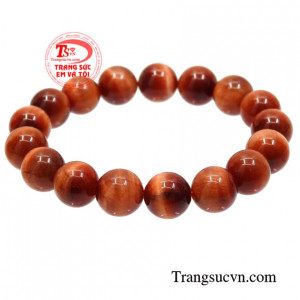 Chuỗi tay mắt hổ bình an màu sắc tươi tắn phù hợp cho người mang mệnh Thổ và mệnh Hỏa.