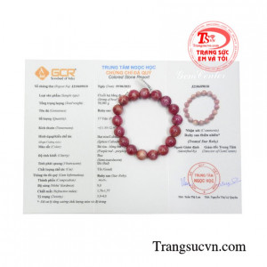 Chuỗi tay Ruby 12 ly