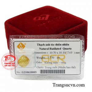 Sở hữu viên thạch anh tóc vàng hỗ trợ chủ nhân luôn kiên định, giữ vững lập trường của mình, giúp người dùng thành công hơn trong công việc.