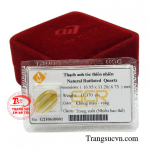 Thạch anh tóc vàng có tác dụng điều hòa lưu thông khí huyết, không những thế còn giúp dùng giảm căng thẳng, lo âu, mệt mỏi.