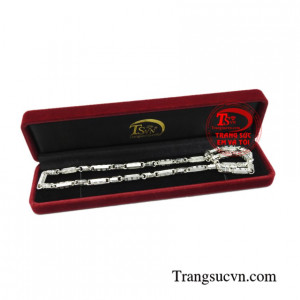 Dây chuyền bạc phong cách cá tính