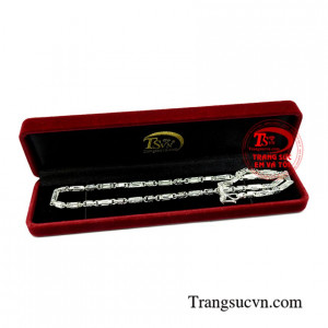 Dây chuyền bạc thời trang nam giới