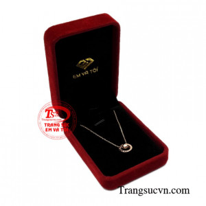 Dây chuyền nữ vàng hồng cá tính