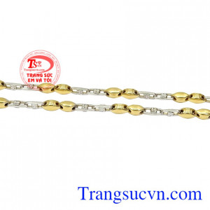 Dây chuyền vàng phong cách lịch lãm nhận đặt chế tác theo yêu cầu.