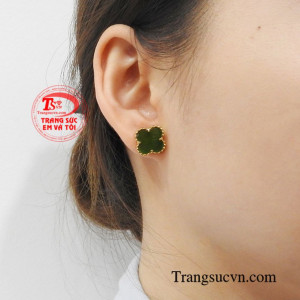 Hoa tai nephrite may mắn