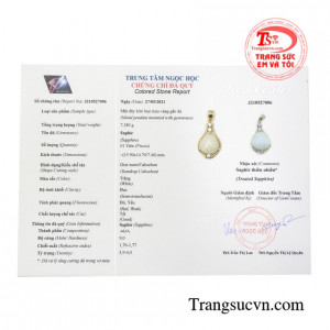 Mặt dây saphir quý phái