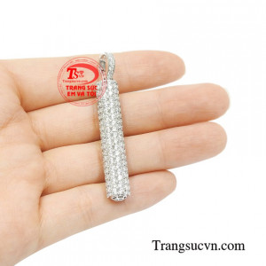 Mặt dây vàng trắng thời thượng đẹp.