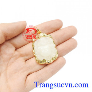 Mặt dây chuyền Phật Di Lặc bền đẹp, chất lương, chế tác theo yêu cầu khách hàng