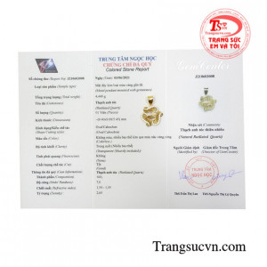 Mặt thạch anh tóc thanh lịch