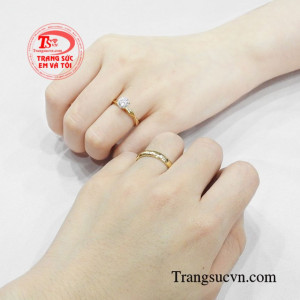Nhẫn cưới tình yêu đậm sâu đẹp.