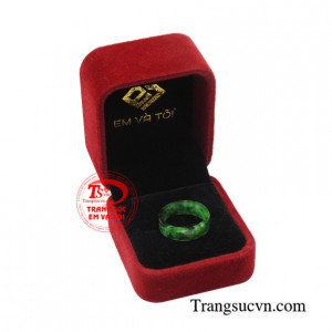 Nhẫn Jadeite thiên nhiên thanh toán an toàn.