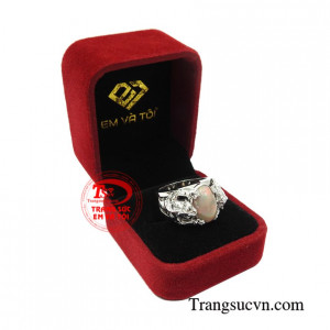 Nhẫn nam opal tuổi dần lịch lãm chất lượng
