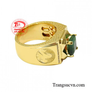 Nhẫn nam phong cách ấn tượng nhận đặt chế tác theo yêu cầu.