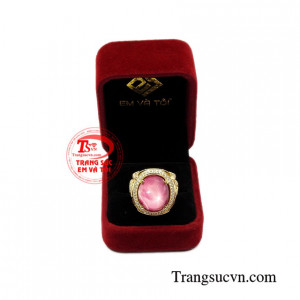 Nhẫn nam Ruby sao rồng vàng đẹp