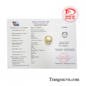 Nhẫn nam saphir mạnh mẽ