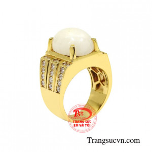 Nhẫn nam saphir thời trang hợp phong thủy, thời trang.