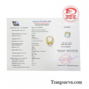 Nhẫn nam saphir thời trang