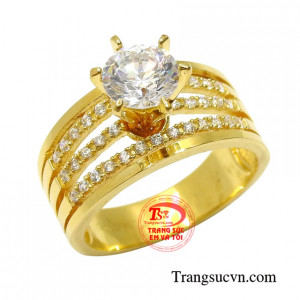 Nhẫn nữ phong cách ấn tượng tinh tế.