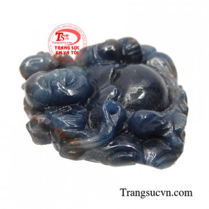 Mặt Phật Di Lặc sapphire cao cấp, chế tác theo yêu cầu, giao hàng nhanh trên toàn quốc