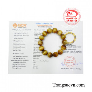 Vòng Đeo Tay Đá Mắt Hổ Tự Nhiên