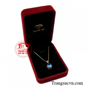Bộ mặt dây đá Topaz đẹp