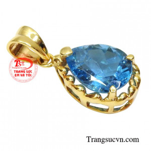 Đá topaz mặt dây thanh toán an toàn, bảo hành chu đáo.
