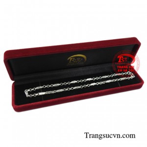 Dây chuyền bạc cá tính cho bé