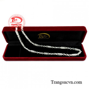 Dây chuyền bạc nam thời thượng