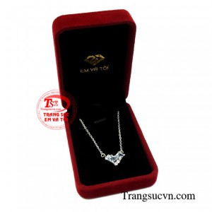 Dây chuyền bạc topaz nữ tính