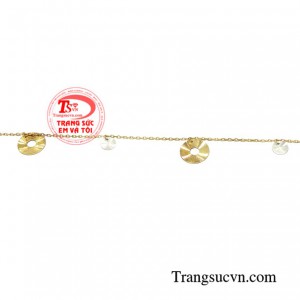  Lắc chân may mắn vàng chất lượng.