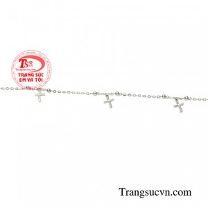 Lắc Vàng trắng chân nữ là món quà dành tặng cho Vợ, Cho Người Yêu thương rất ý nghĩa.