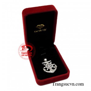 Mặt dây nam vàng trắng đẹp