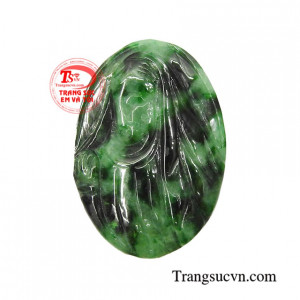 Mặt đức mẹ cẩm thạch bình an chạm khắc tinh xảo, sắc nét, chất lượng đá đảm bảo