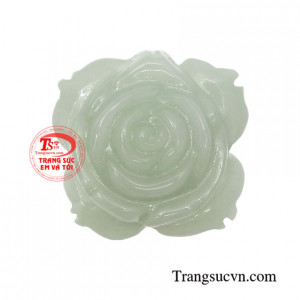 Mặt hoa ngọc cẩm thạch may mắn màu sắc độc đáo, chạm khắc tinh xảo