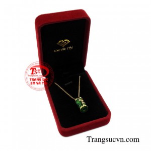 Bộ mặt dây vàng trụ cẩm thạch