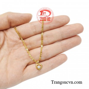 Lắc chân nữ vàng phong cách thời trang.