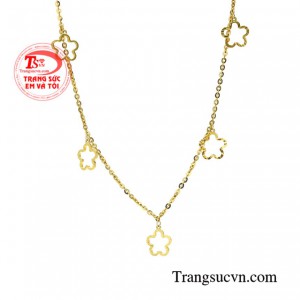 Lắc chân vàng tây đáng yêu đảm bảo chất lượng, nhận đặt chế tác theo yêu cầu của khách hàng.