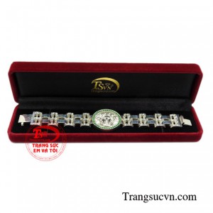 Lắc tay bạc nam thời thượng đẹp mắt