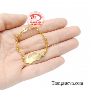 Lắc vàng trẻ em phong cách đẹp mắt