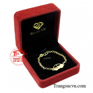 Lắc vàng trẻ em phong cách đáng yêu